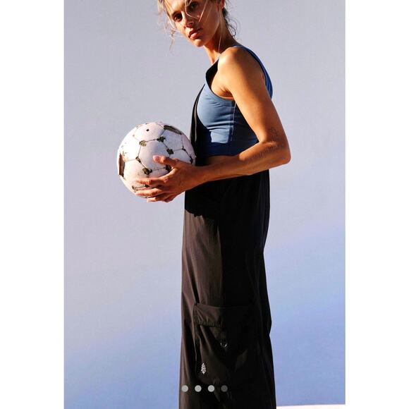 Free People Pathfinder One Piece Jumpsuit Skyline/Black Combo M - Picture 3 of 4